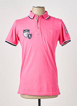 Polo jersey audinys trumpas rankovės rožinė CAMBERABERO vyras