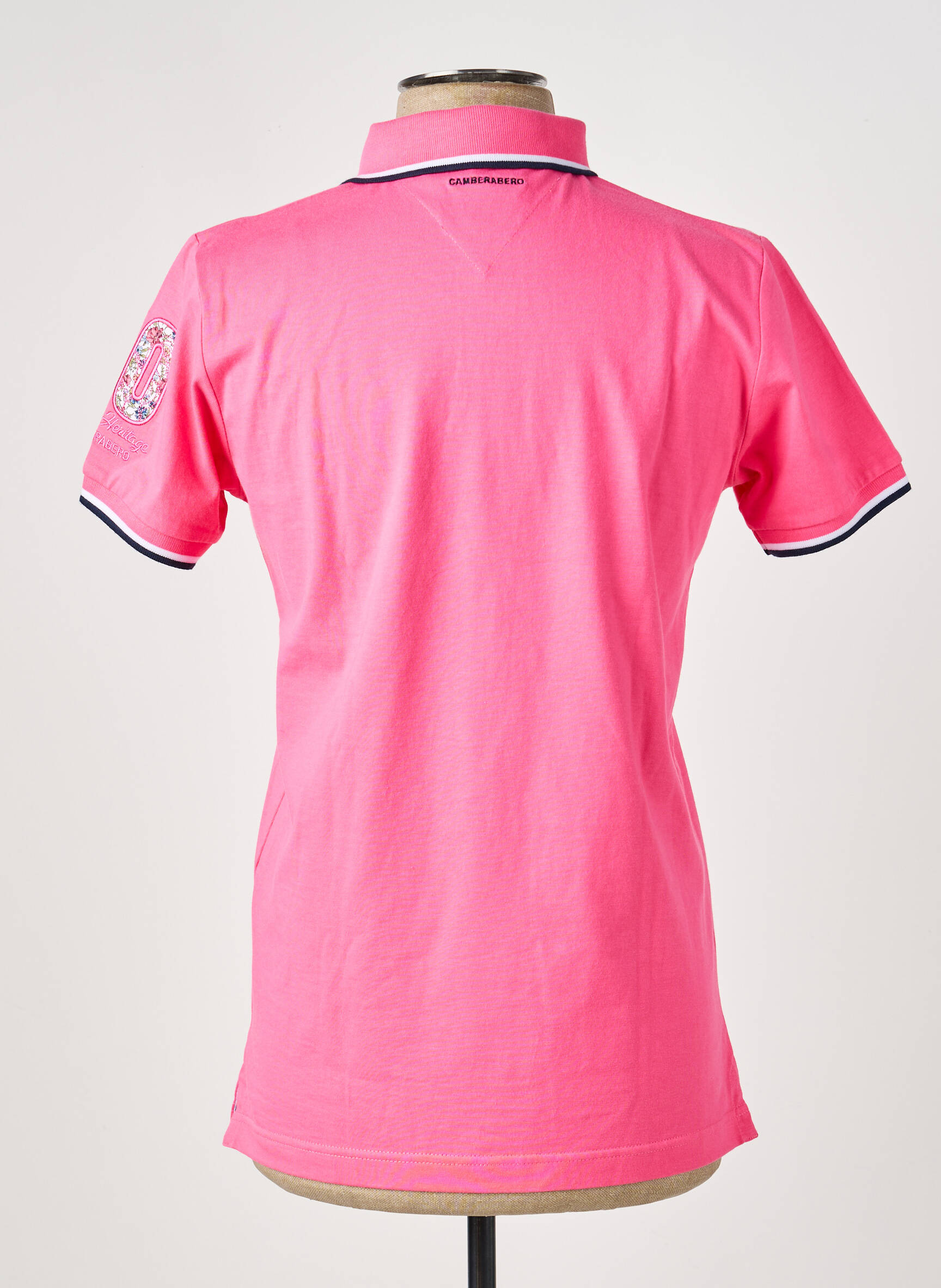 Polo jersey audinys trumpas rankovės rožinė CAMBERABERO vyras