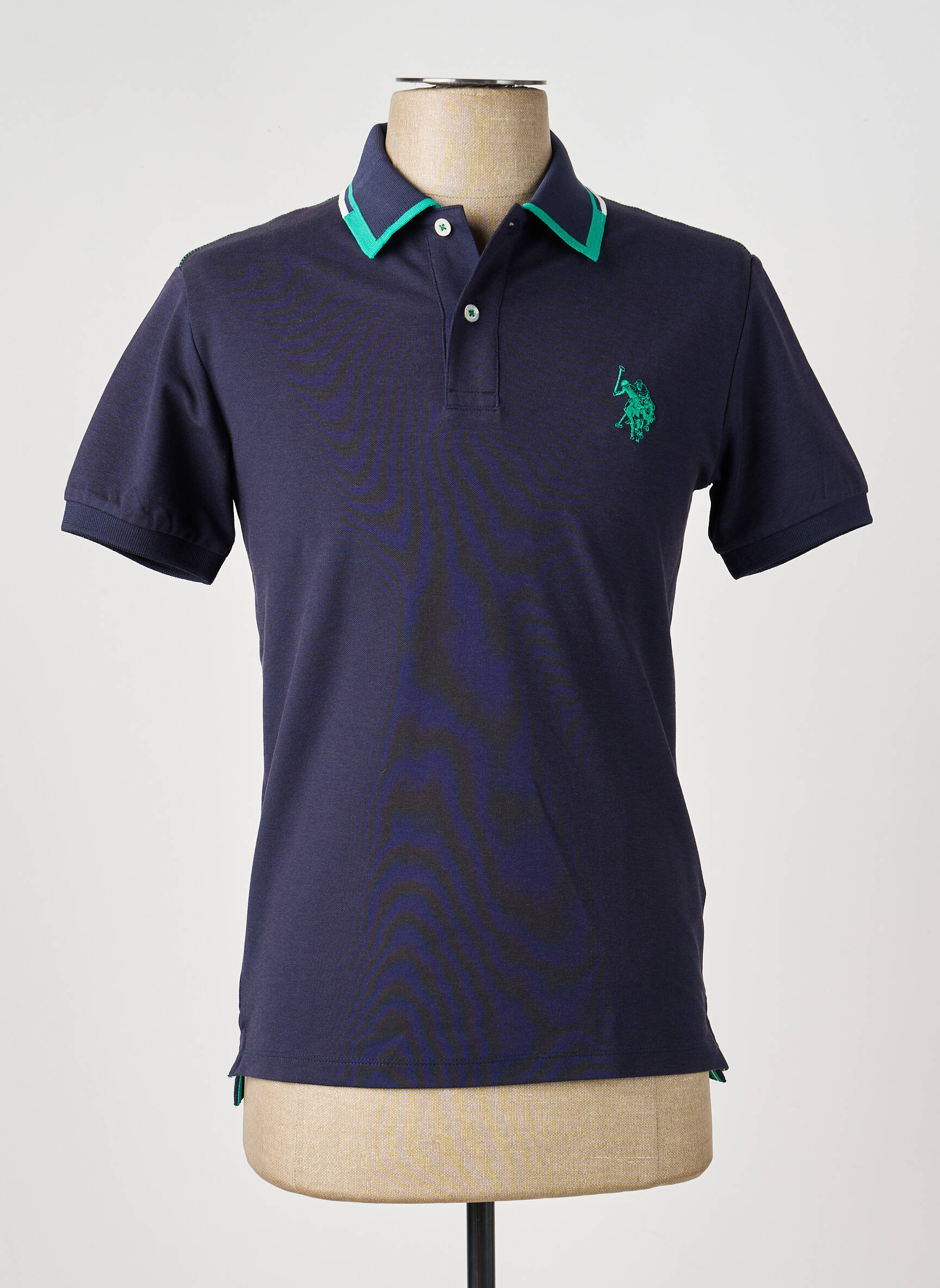 Polo sietspausdinimas trumpas rankovės mėlyna U.S. POLO ASSN vyras