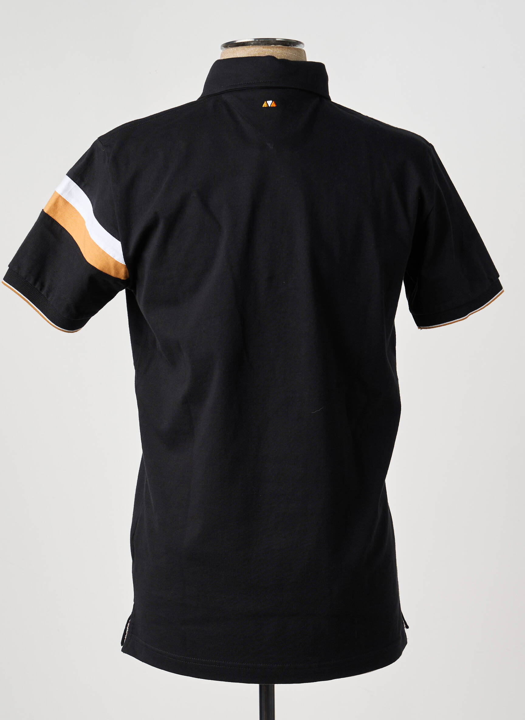 Polo jersey audinys trumpas rankovės juodas CAMBERABERO vyras