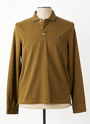 Polo ilgos rankovės ilgos rankovės žalias U.S. POLO ASSN vyras