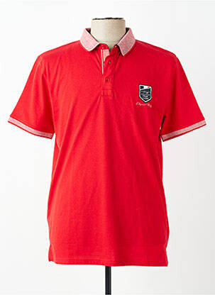 Polo jersey audinys trumpas rankovės raudona CAMBERABERO vyras