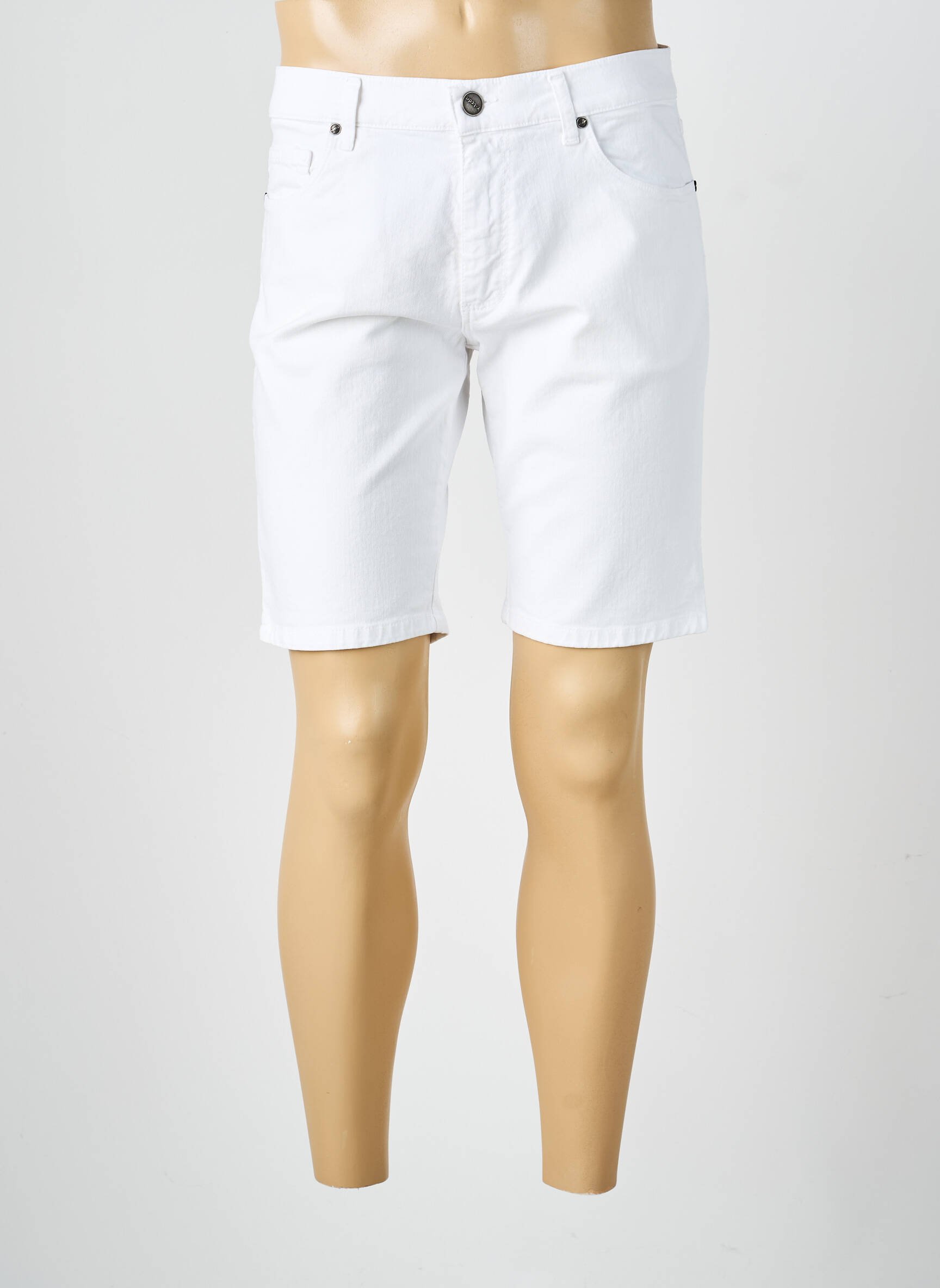 Bermudas denimo audinys normala dydis baltas LCDN vyras