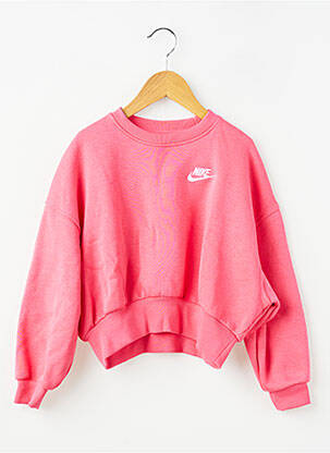 Mikroskopas siuvinėjimas ilgos rankovės rožinė NIKE mergina