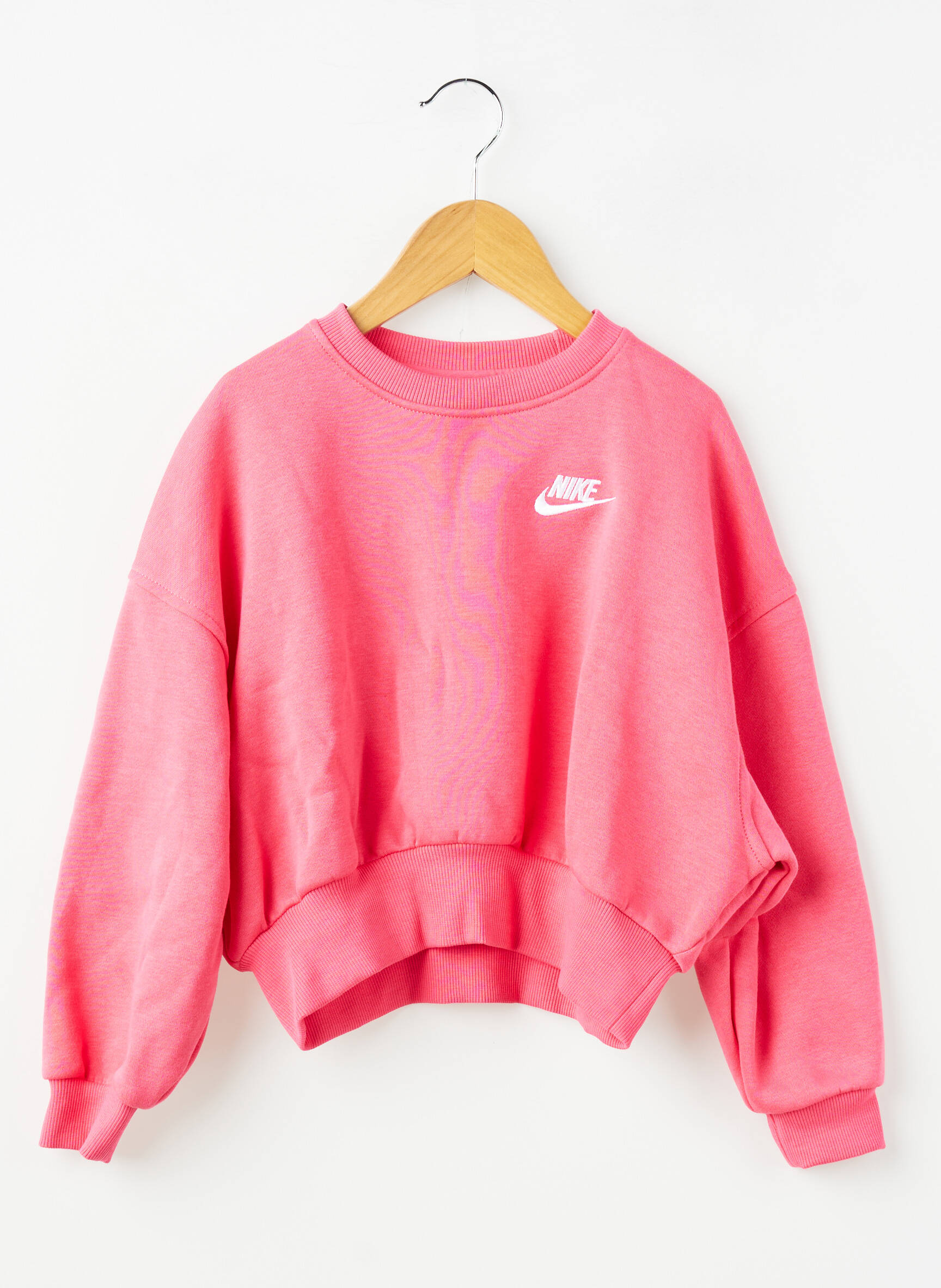 Mikroskopas siuvinėjimas ilgos rankovės rožinė NIKE mergina