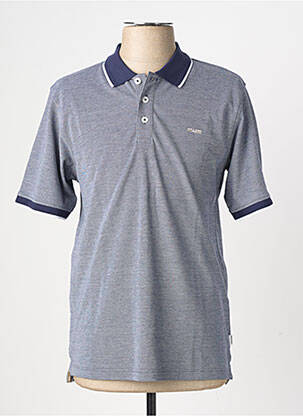 Polo chinamas audinys trumpas rankovės mėlyna JACK & JONES vyras