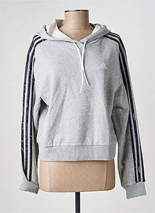 Kapišonas ilgos rankovės ilgos rankovės pilka ADIDAS moteris