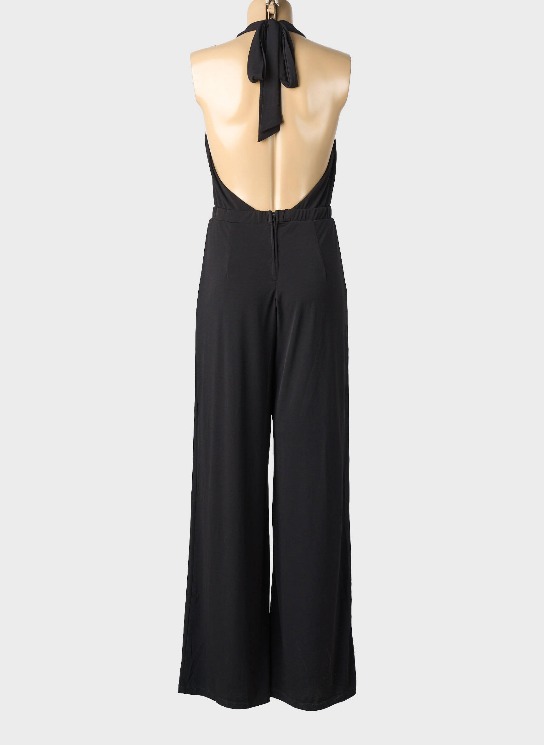 Kombinezonas užtrauktukas gale be rankų juodas MY LITTLE PRINCESS moteris