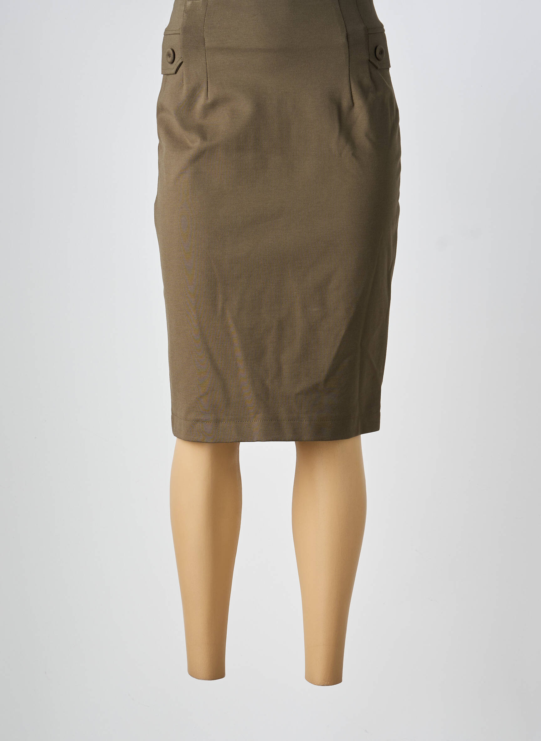 Pusilgis sijonas tamprumas žalias TINTA STYLE moteris
