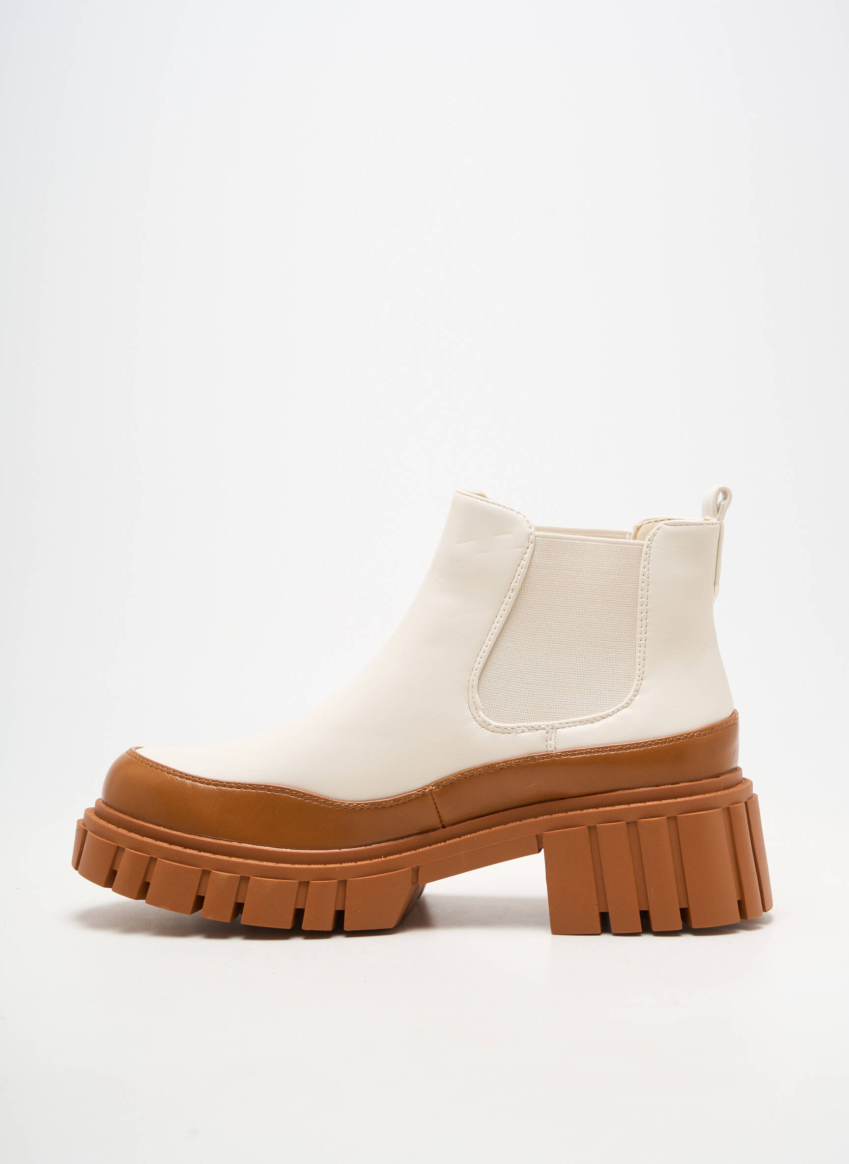 Batai/botai lygus medžiaga kulnas nuo 4 iki 6 cm bežinis IDEAL SHOES moteris