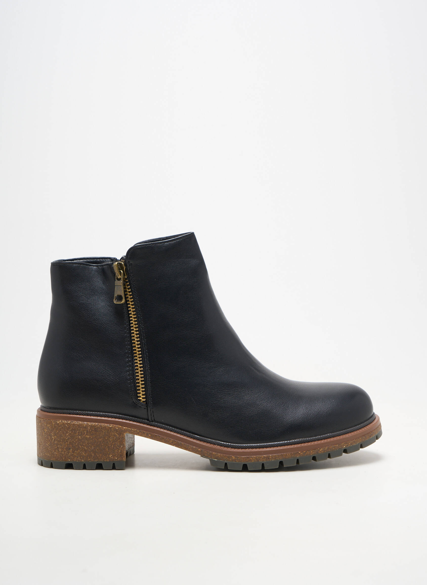 Batai/botai lygus medžiaga kulnas nuo 4 iki 6 cm juodas IDEAL SHOES moteris