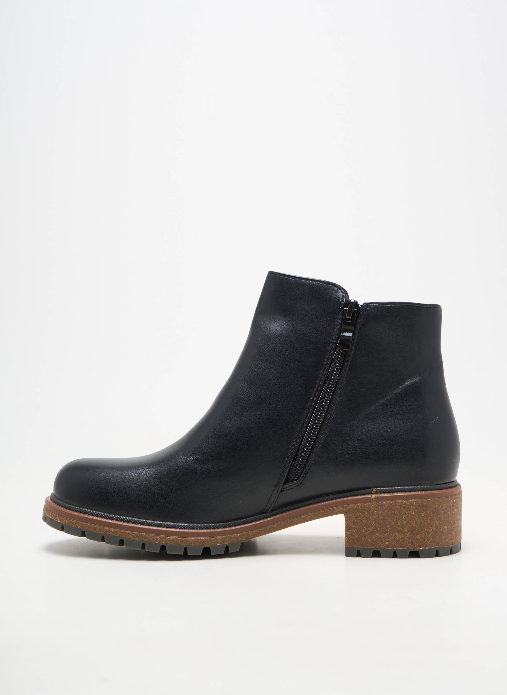 Batai/botai lygus medžiaga kulnas nuo 4 iki 6 cm juodas IDEAL SHOES moteris