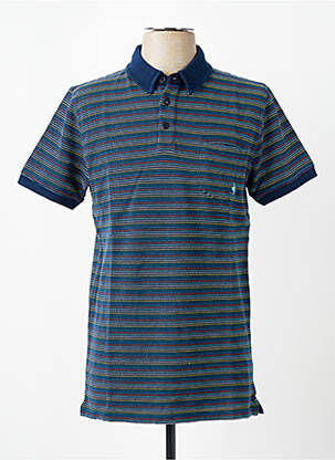 Polo jersey audinys trumpas rankovės mėlyna MCS vyras