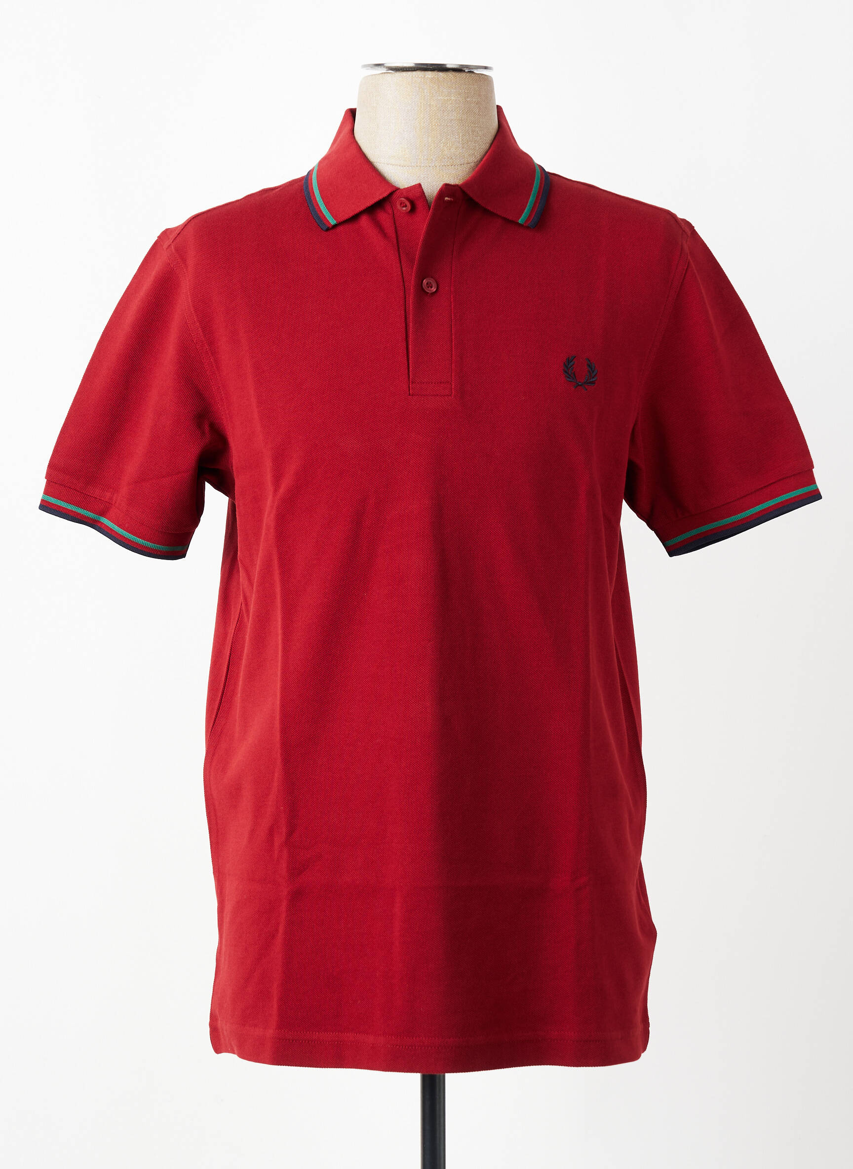 Polo tamprumas trumpas rankovės raudona FRED PERRY vyras