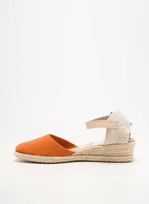 Espadrilės apvalus mygtukas kulnas nuo 4 iki 6 cm oranžinė LA VAGUE moteris