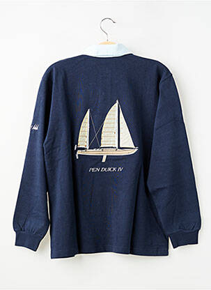 Polo ilgos rankovės ilgos rankovės mėlyna ERIC TABARLY berniukas