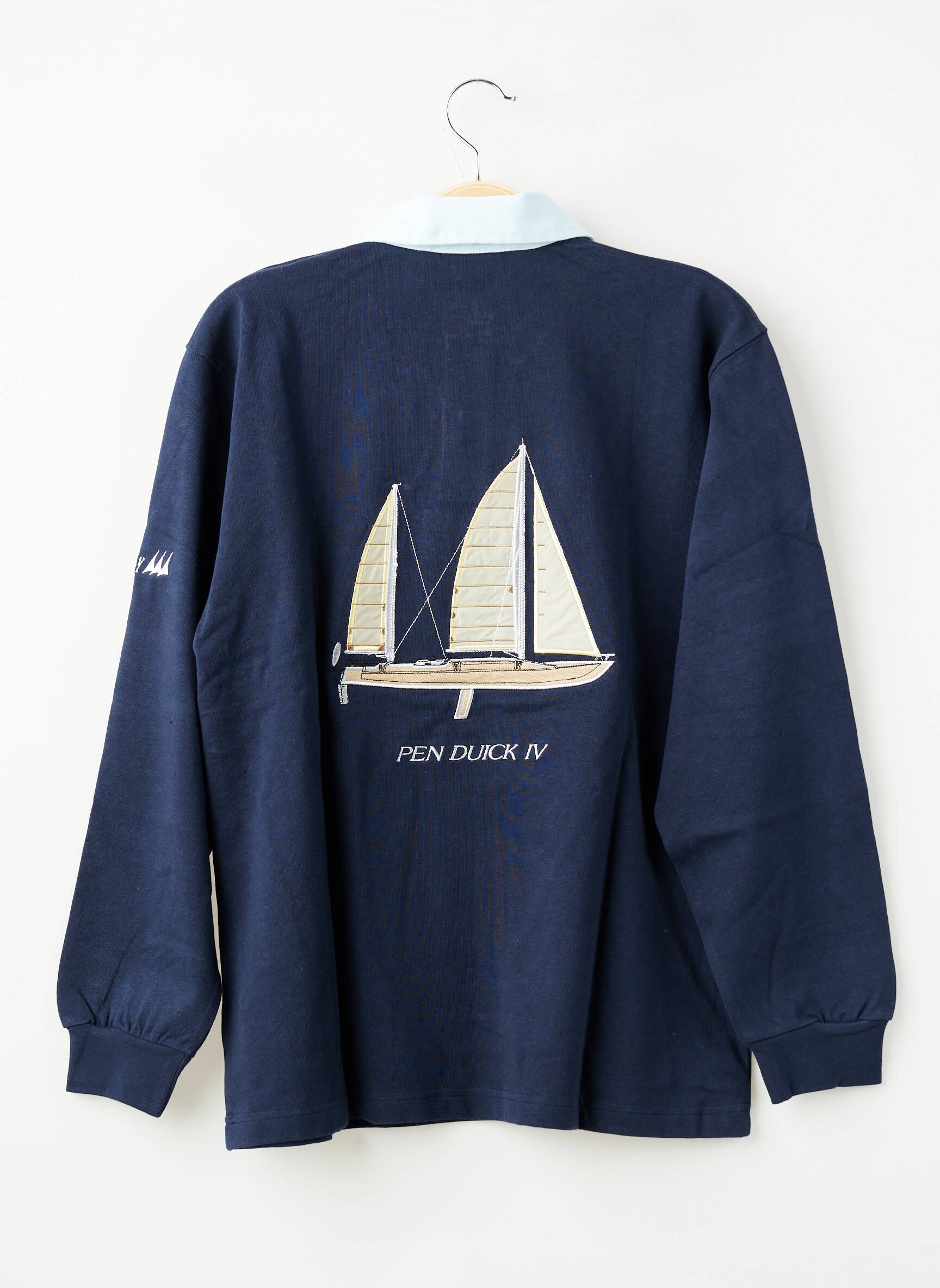 Polo ilgos rankovės ilgos rankovės mėlyna ERIC TABARLY berniukas