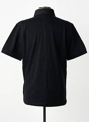 Polo jersey audinys trumpas rankovės juodas QUINZE & TREIZE vyras
