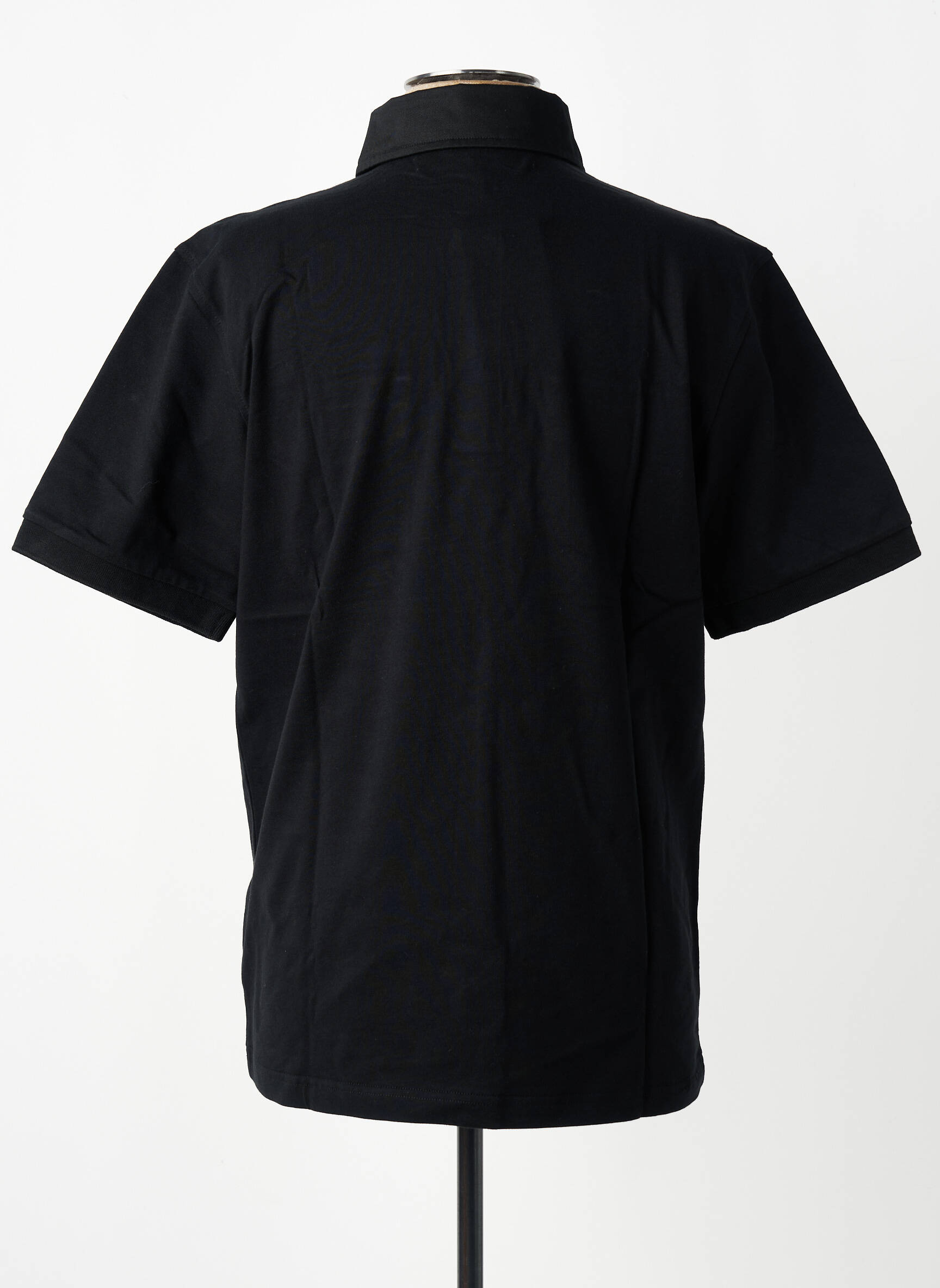 Polo jersey audinys trumpas rankovės juodas QUINZE & TREIZE vyras