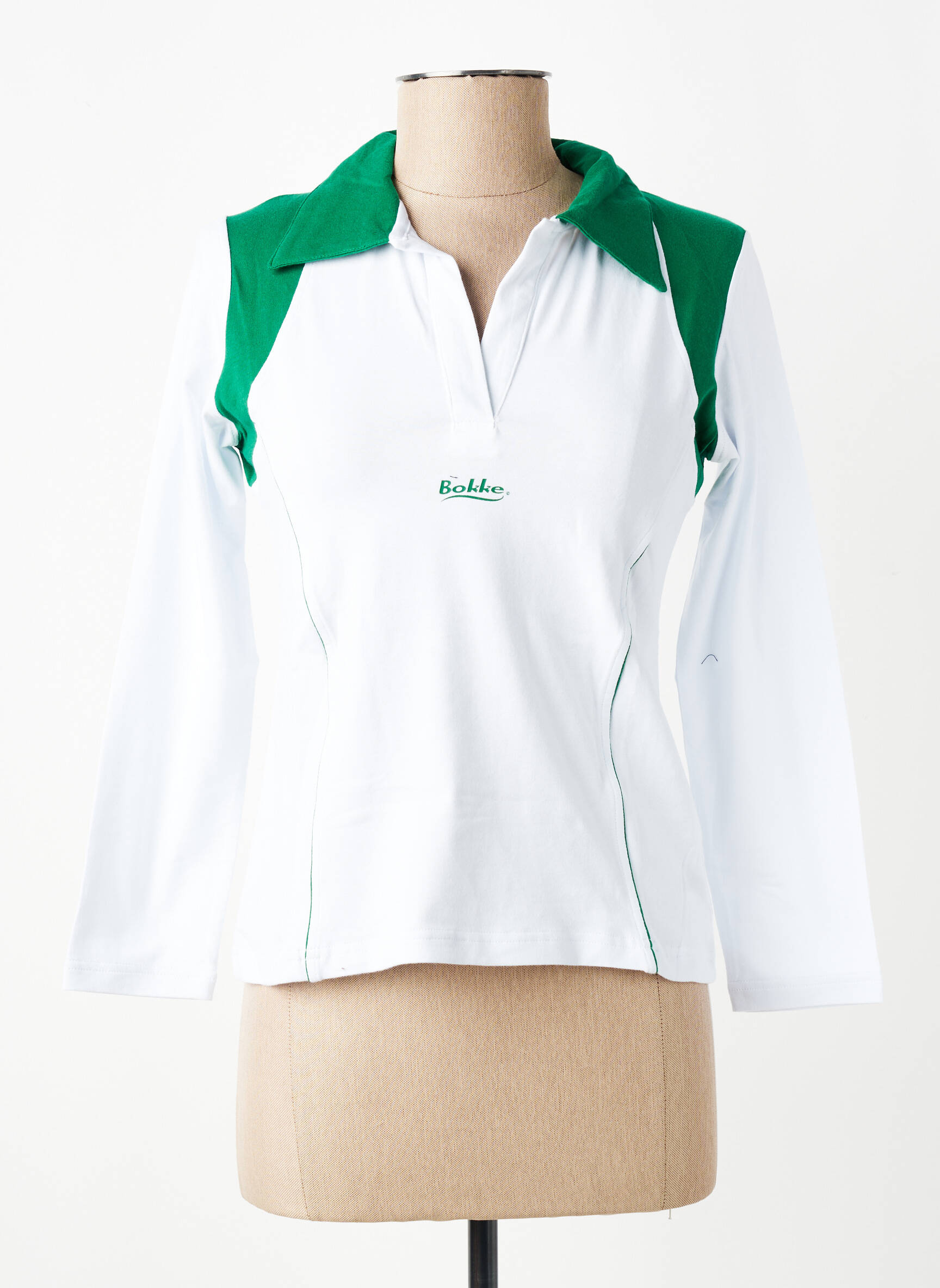 Polo ilgos rankovės ilgos rankovės baltas SA RUGBY moteris