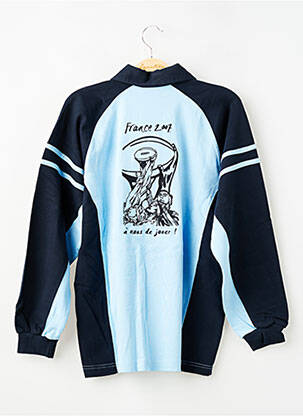 Polo ilgos rankovės ilgos rankovės mėlyna WORLD CUP berniukas