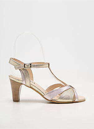 Sandalai/nu pėdos lygus medžiaga kulnas nuo 7 iki 9 cm sidabrinė ARTIKA SOFT moteris