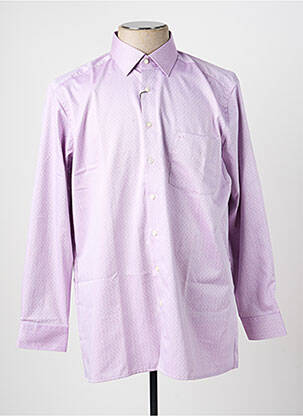Ilgomis rankovėmis marškinys kišenės violetinis OLYMP vyras