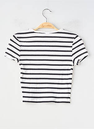 T-marškinys tamprumas trumpas rankovės juodas DIVIDED H&M moteris