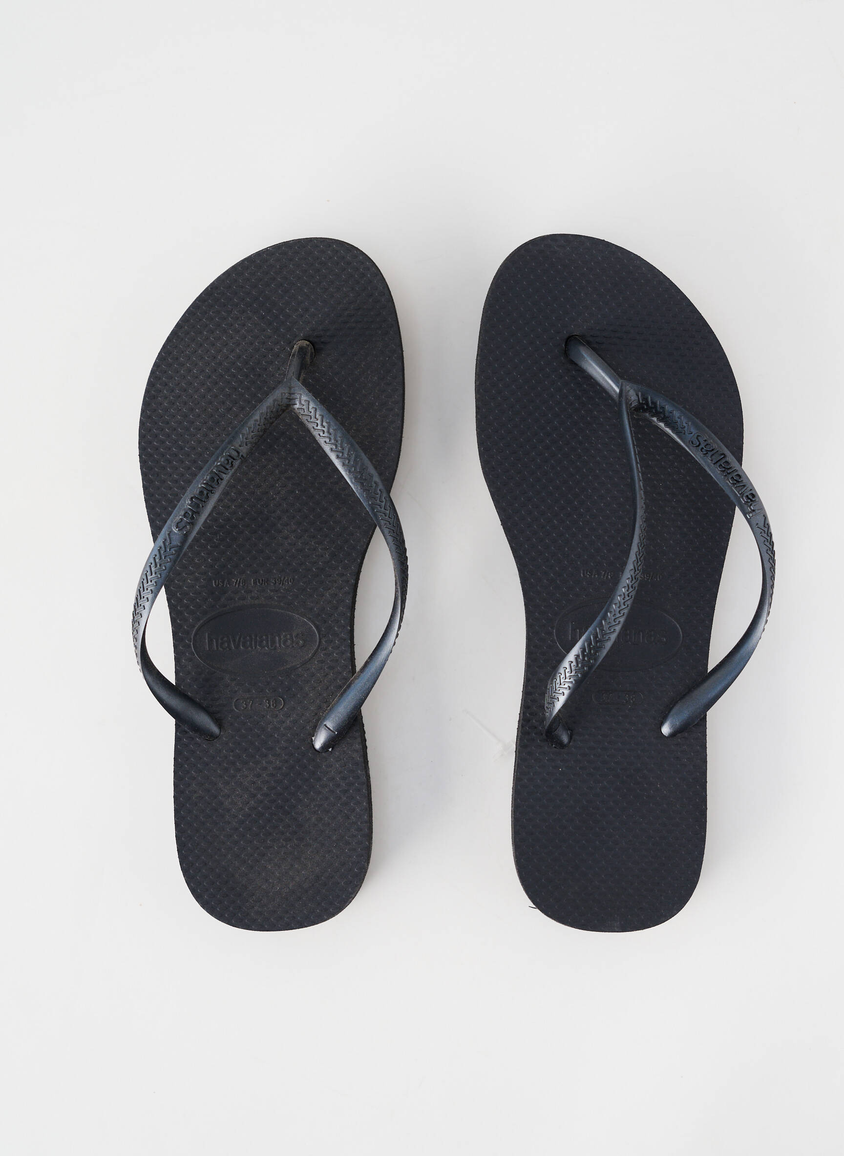 Šlepetės plokščias kulnas iki 3 cm juodas HAVAIANAS moteris