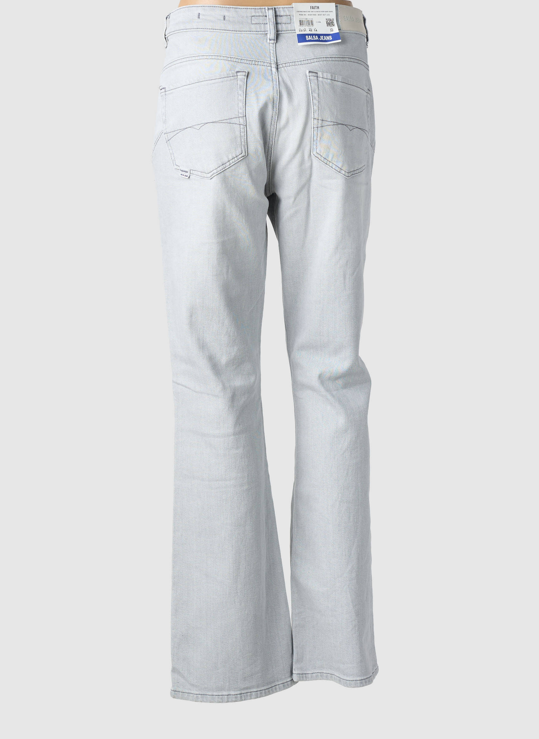 Bootcut džinsai normala dydis normala dydis pilka SALSA moteris
