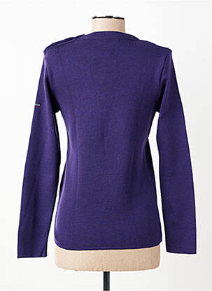 Megztinis tamprumas ilgos rankovės violetinis ARMOR LUX moteris