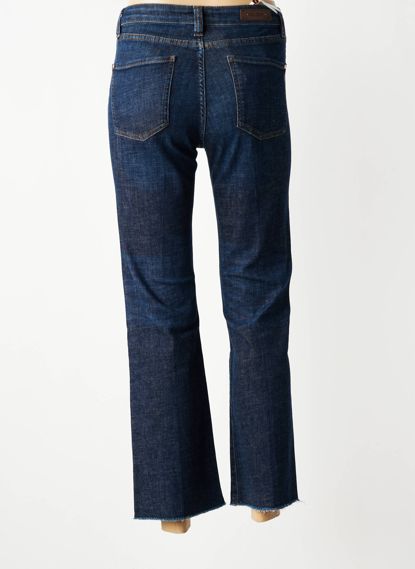 Bootcut džinsai aukšta talija aukšta talija mėlyna ISLOW moteris