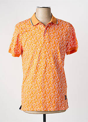 Polo jersey audinys trumpas rankovės oranžinė RECYCLED ART WORLD vyras