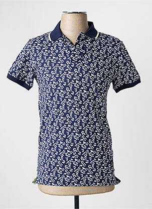 Polo jersey audinys trumpas rankovės mėlyna RECYCLED ART WORLD vyras