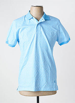 Polo jersey audinys trumpas rankovės mėlyna RECYCLED ART WORLD vyras
