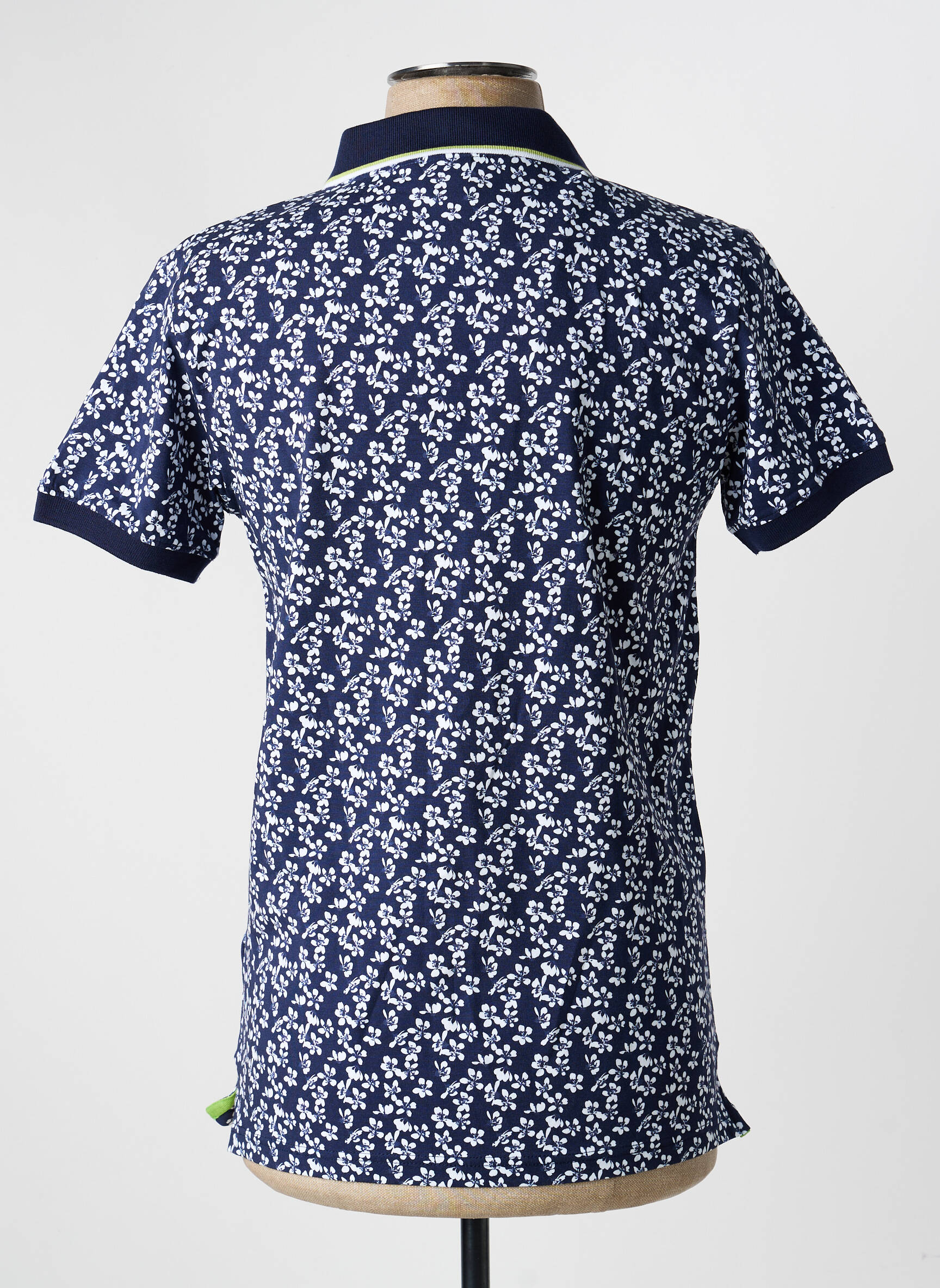 Polo jersey audinys trumpas rankovės mėlyna RECYCLED ART WORLD vyras