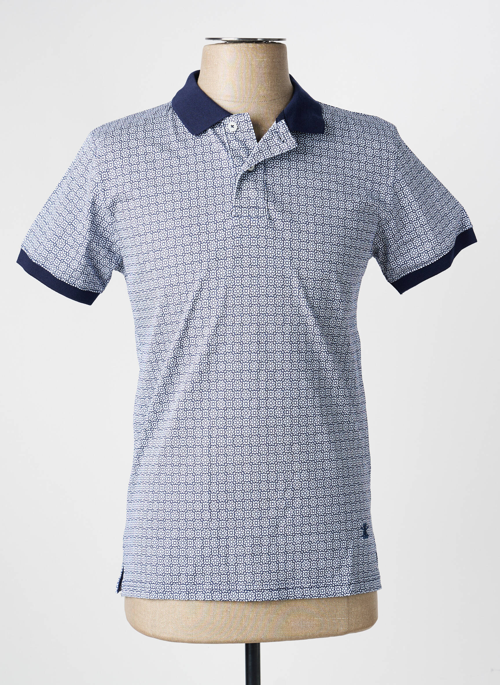 Polo jersey audinys trumpas rankovės mėlyna !OHO! vyras
