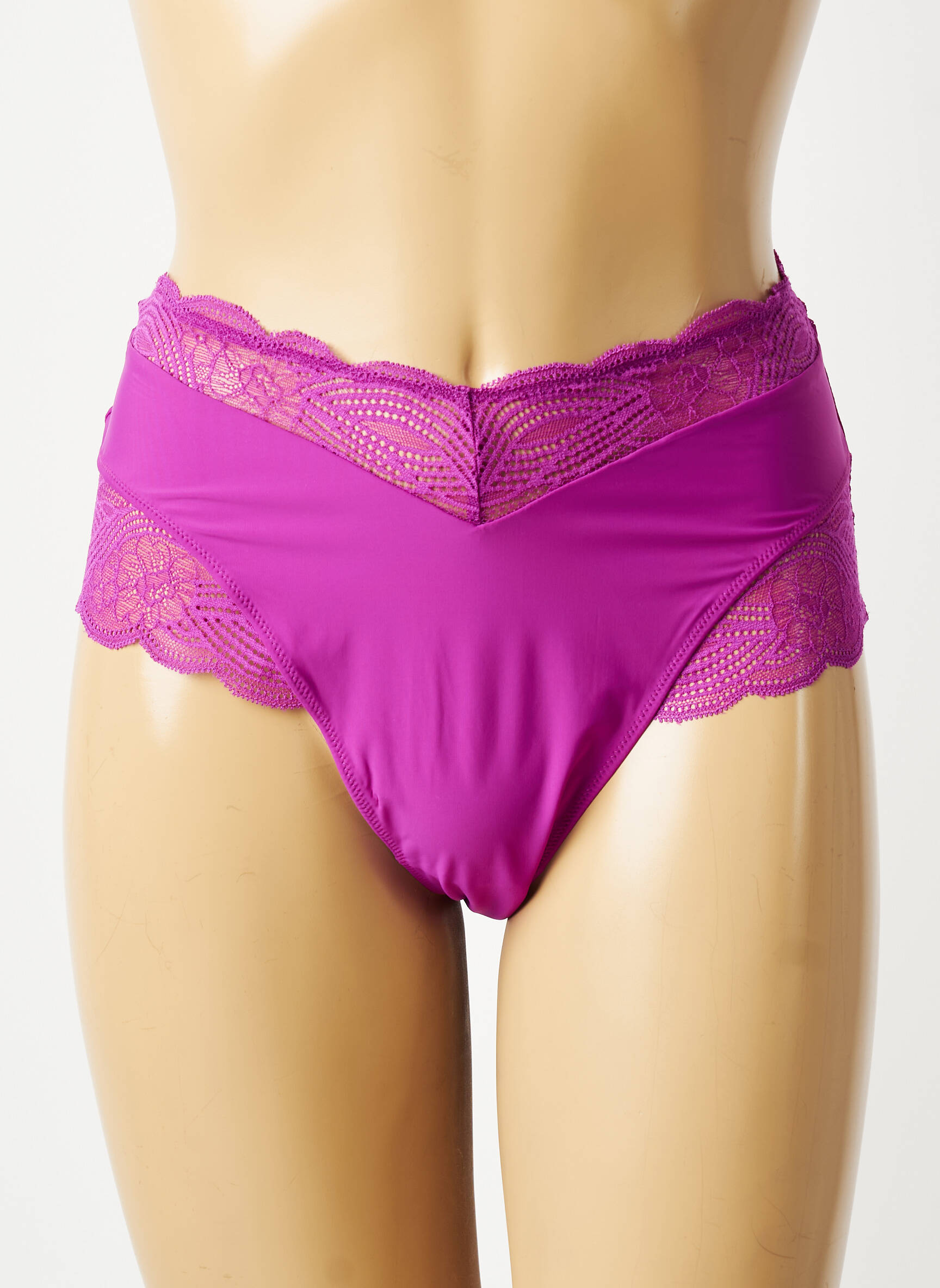 Aukšta kelnaitė nėrinių audimas violetinis TRIUMPH moteris