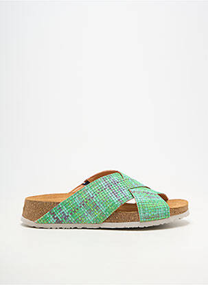 Mule/sabotai lygus medžiaga kulnas nuo 4 iki 6 cm žalias THINK! moteris