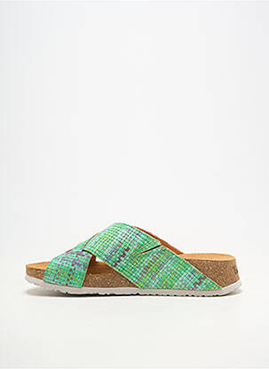Mule/sabotai lygus medžiaga kulnas nuo 4 iki 6 cm žalias THINK! moteris