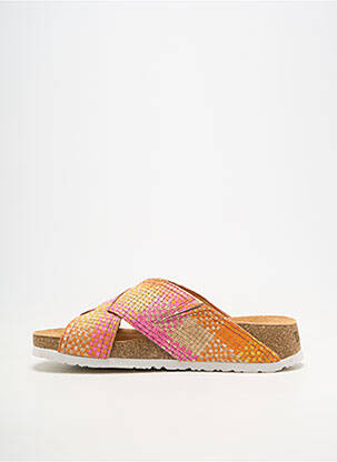 Mule/sabotai lygus medžiaga kulnas nuo 4 iki 6 cm oranžinė THINK! moteris