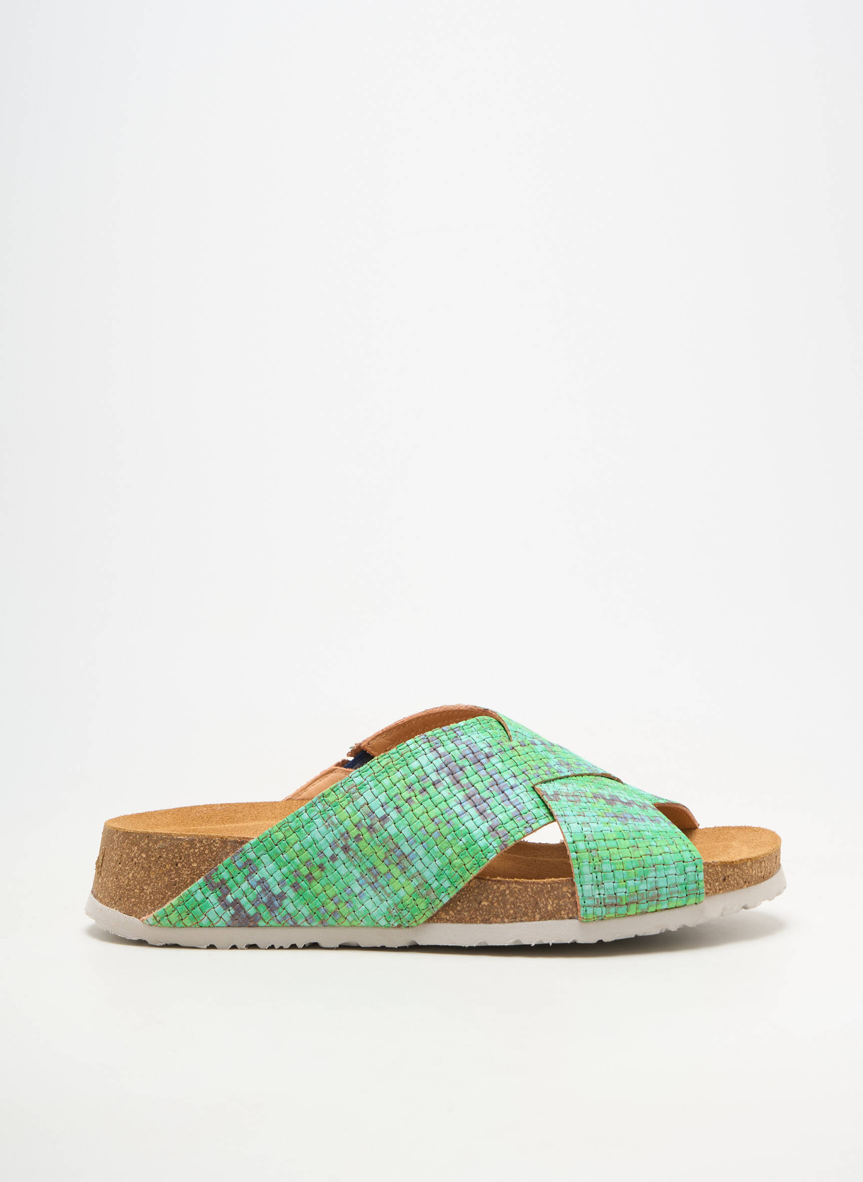 Mule/sabotai lygus medžiaga kulnas nuo 4 iki 6 cm žalias THINK! moteris