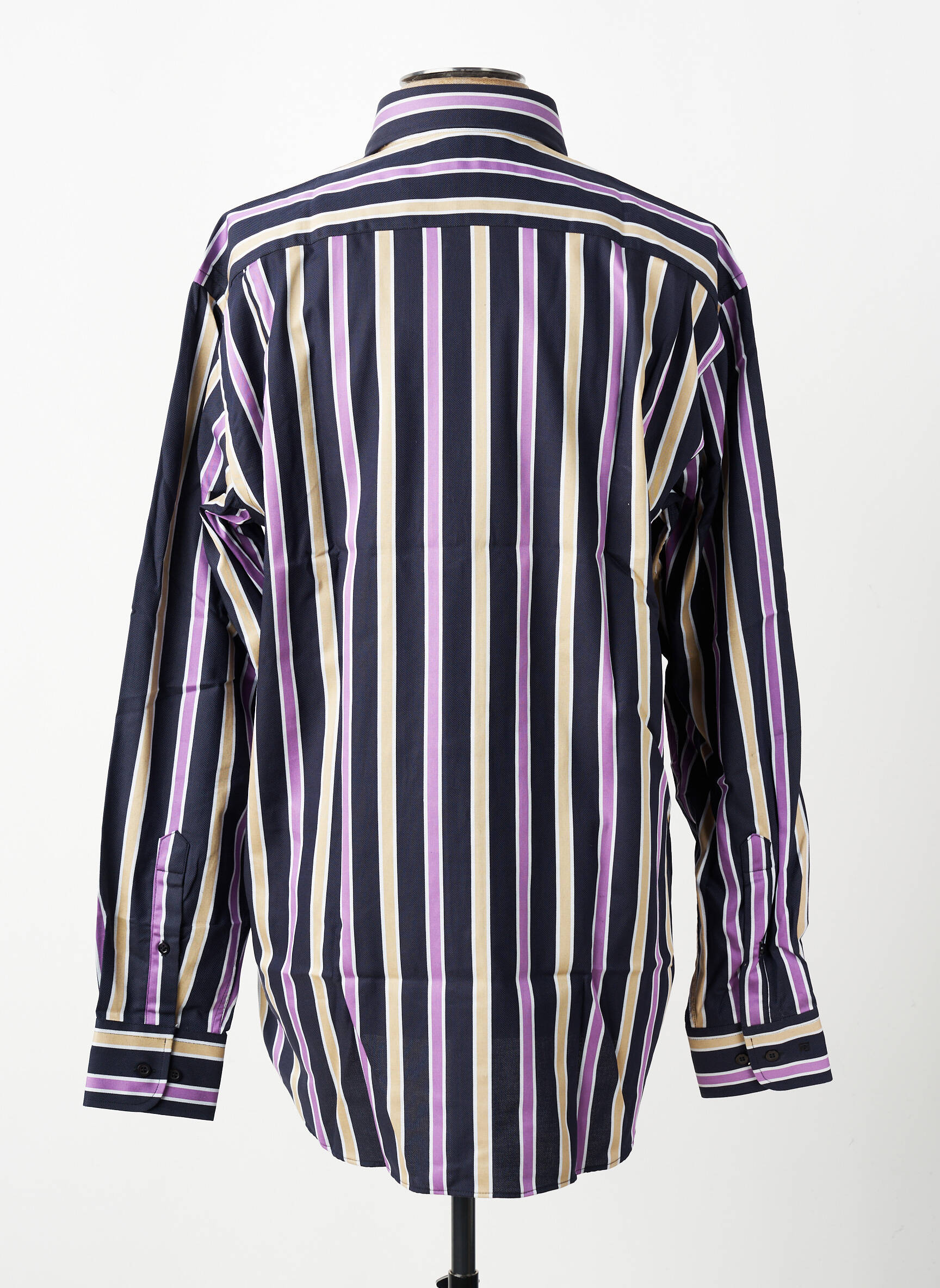 Ilgomis rankovėmis marškinys kišenės violetinis PIERRE CARDIN vyras