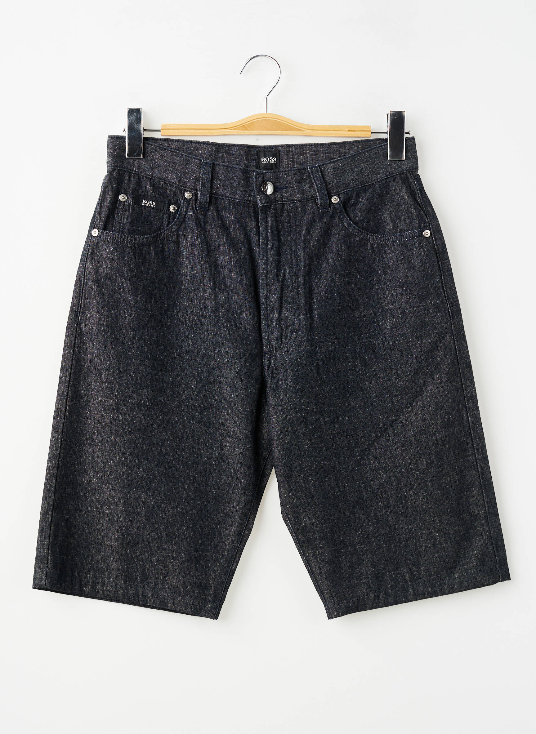 Bermudas denimo audinys aukšta talija juodas HUGO BOSS vyras