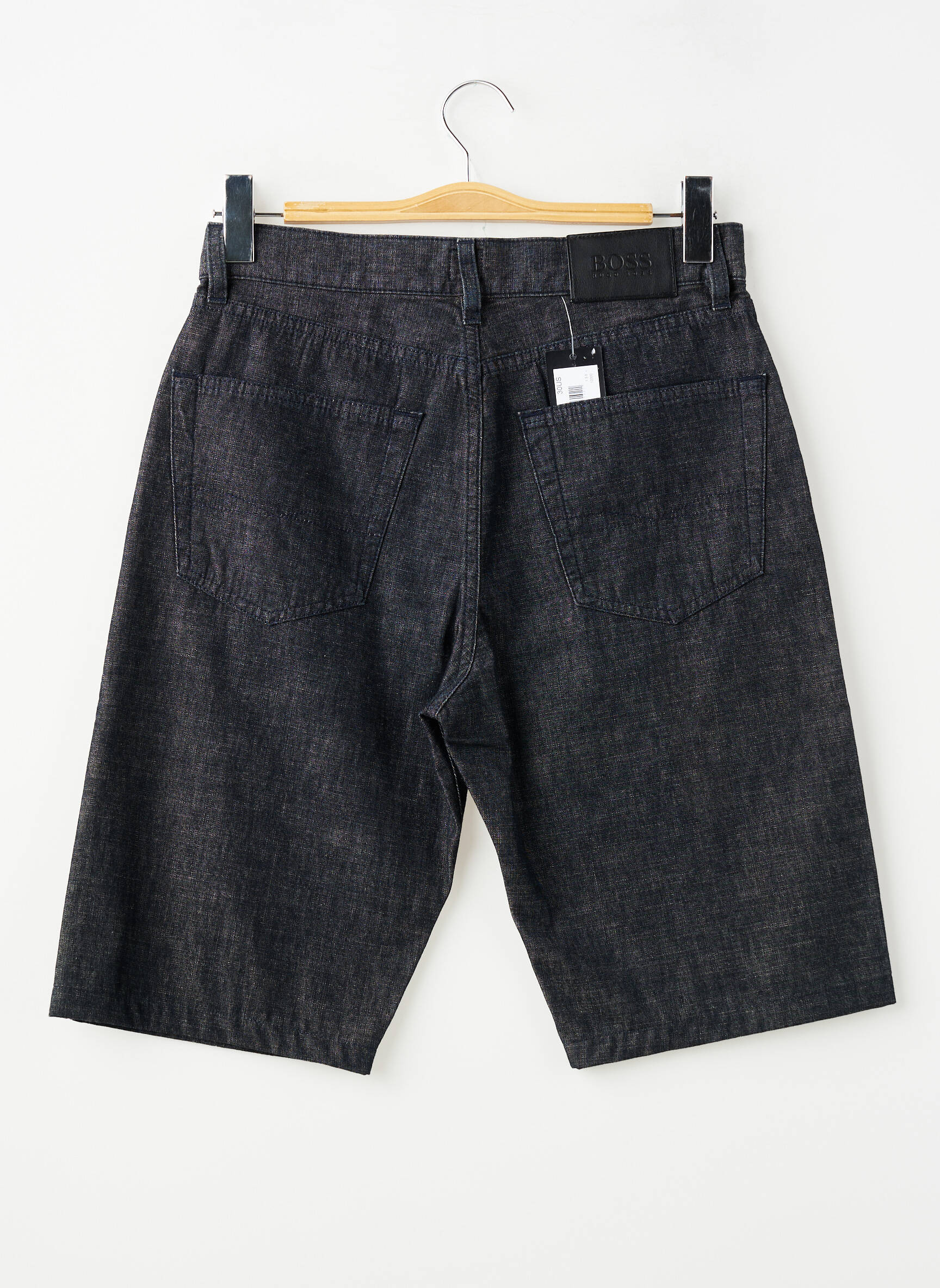 Bermudas denimo audinys aukšta talija juodas HUGO BOSS vyras
