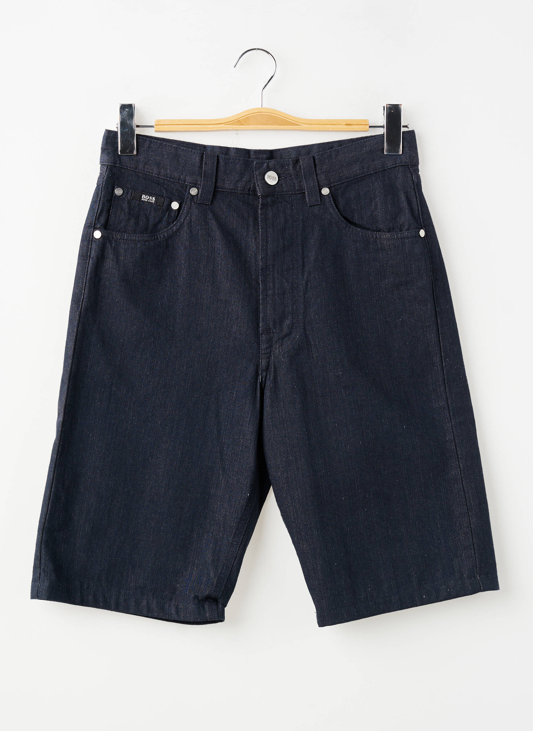 Bermudas denimo audinys normala dydis juodas HUGO BOSS vyras
