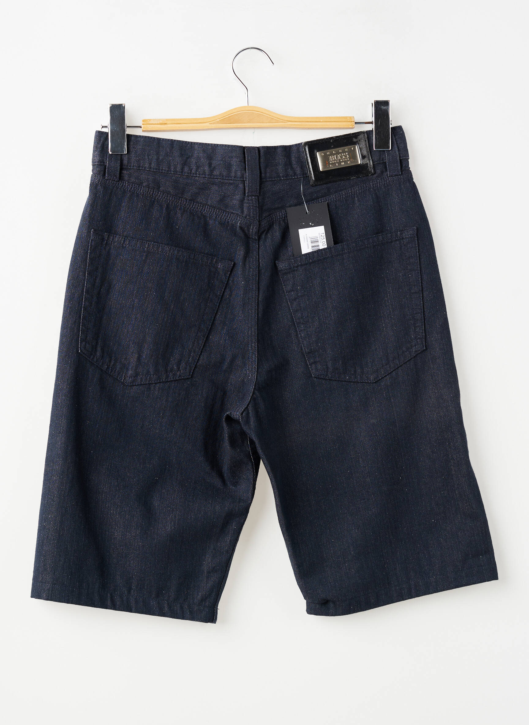 Bermudas denimo audinys normala dydis juodas HUGO BOSS vyras