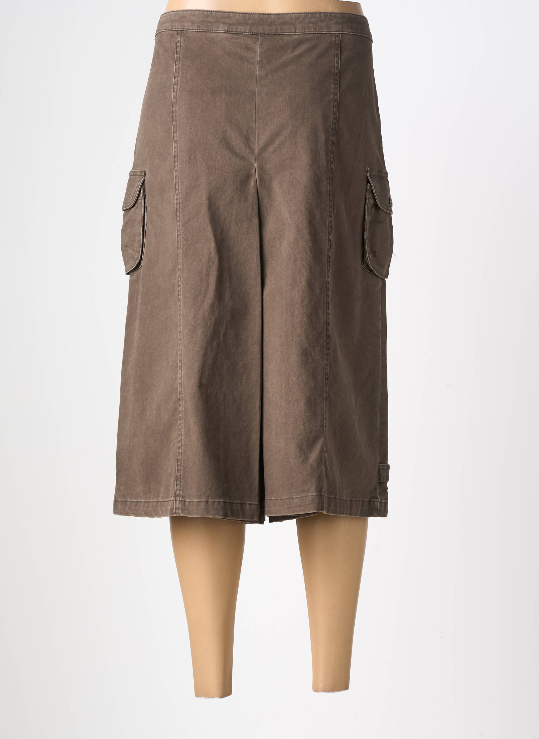 Pusilgių kelnių aukšta talija aukšta talija rudas PAUL BRIAL moteris