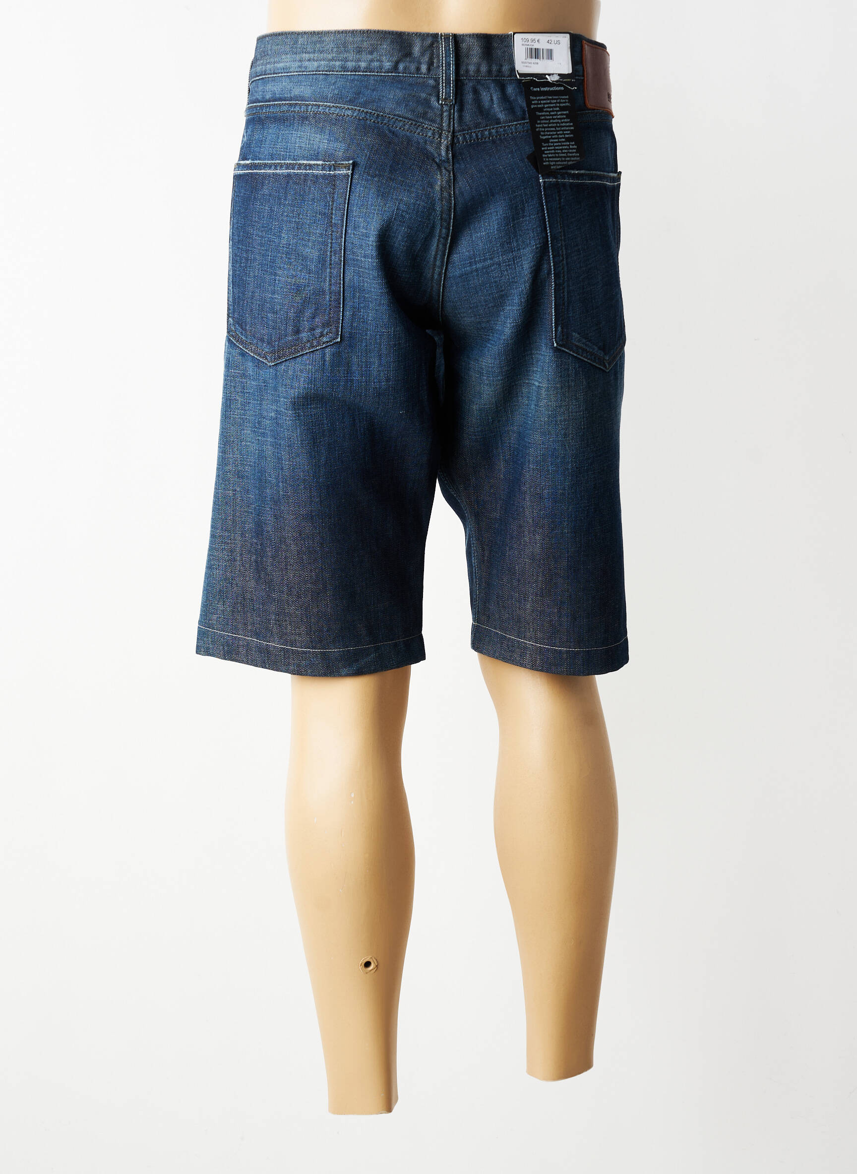 Bermudas denimo audinys normala dydis mėlyna HUGO BOSS vyras
