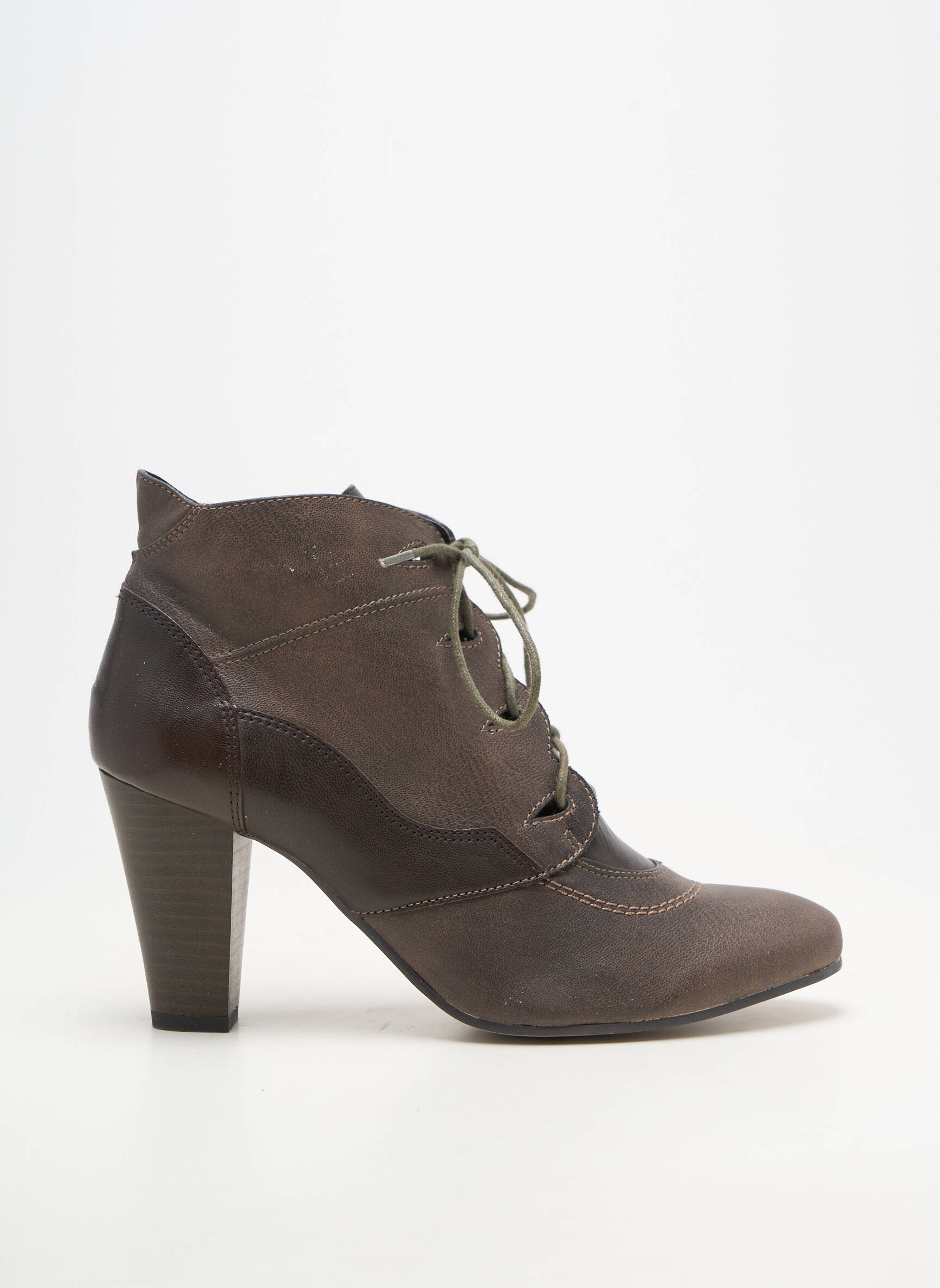 Batai/botai lygus medžiaga kulnas nuo 7 iki 9 cm rudas MADISON moteris